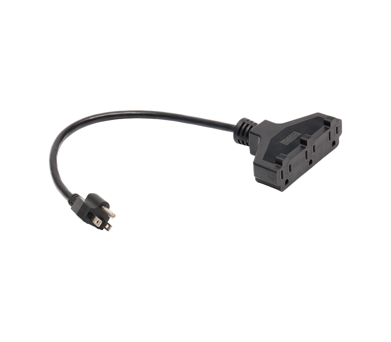 JT-3/FY-3+JT-3ZA 15A 125V US-standard tre-benet stik med tre-huls sokkel i kostestil