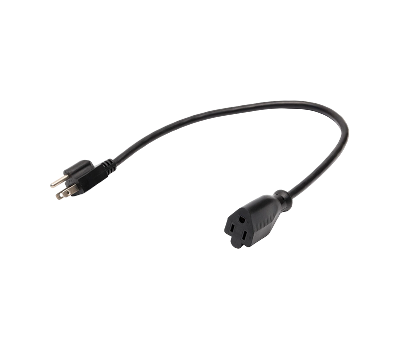 JT-3/FY-3+JT-3Z 15A 125V amerikansk standard tre-benet stik med hunstik