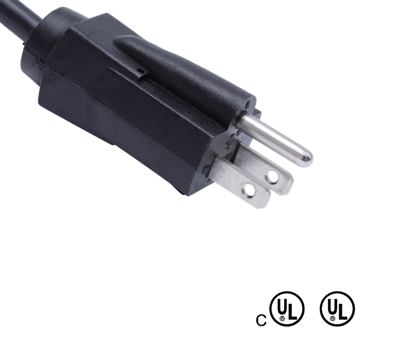 JT-3D 20A 125V højstrøms trebenet amerikansk standardstik