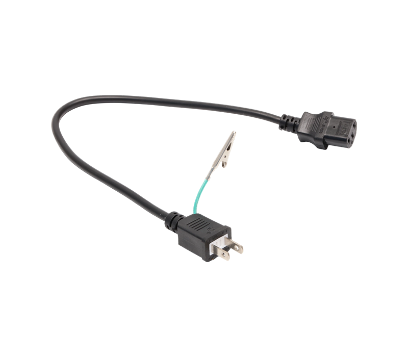 J3-7/12/15+JT-ST3 15A 125V japansk stik med krokodilleklemme og IEC-stik C13