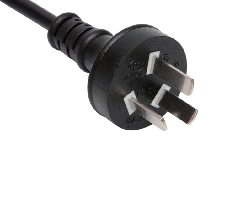 C3-10C 10A 250V Kina standard tre-benet lige stik