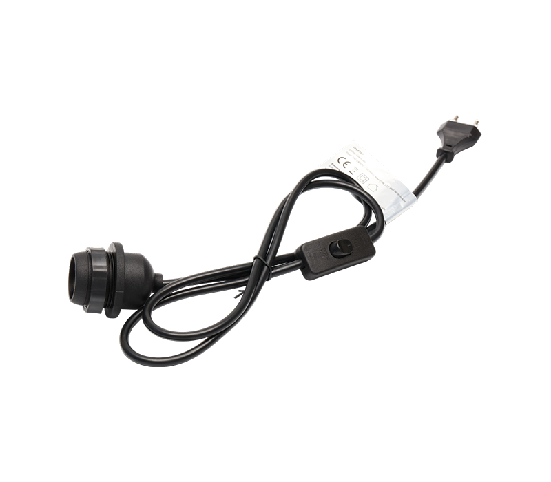 RGB LED Strip lys med europæisk stil to-benet stik (2,5A) og switch