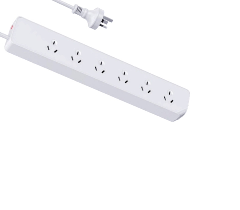 AU02 Power Strip i australsk stil med seks udtag