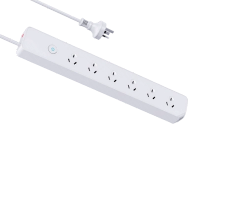 AU04 Power Strip i australsk stil med seks udtag, med kontakt