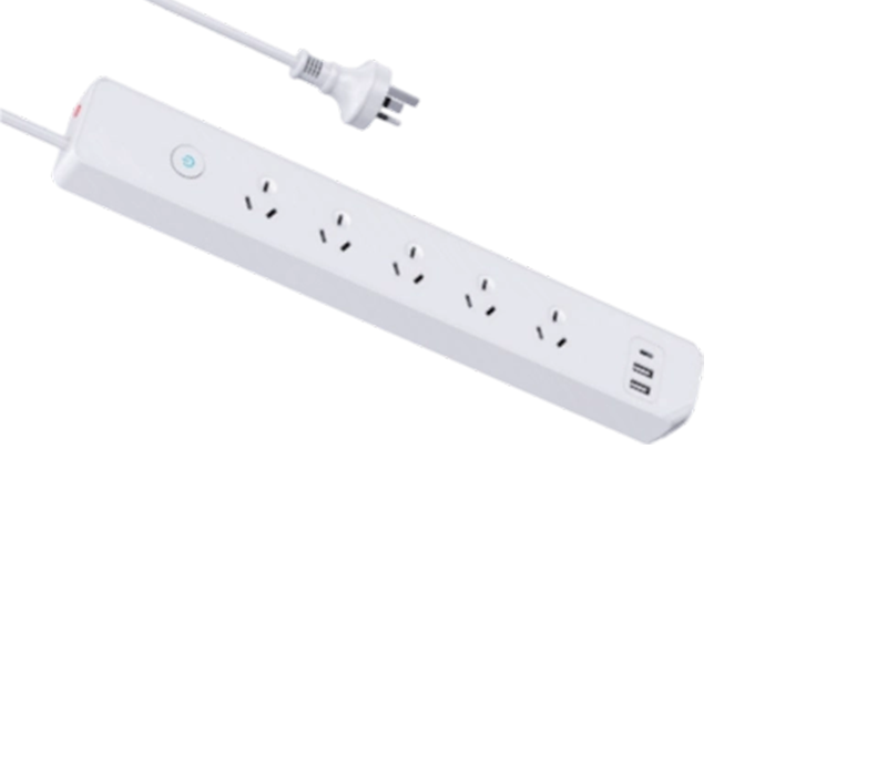 AU06 Power Strip i australsk stil med 5 udtag